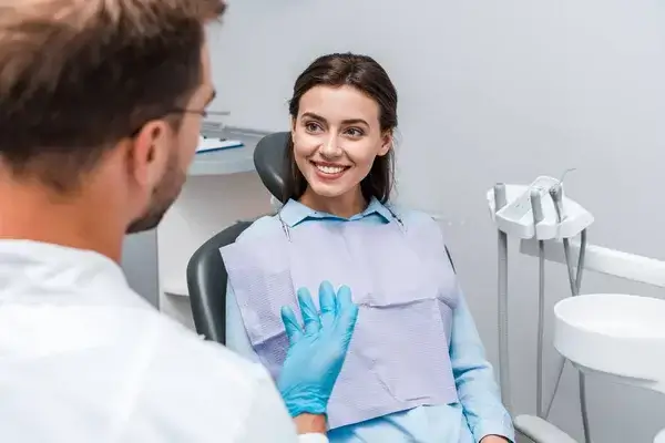 Dentist discussing sedation options with patient