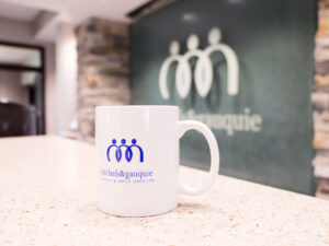 Accessibility page picture coffee cup and logo